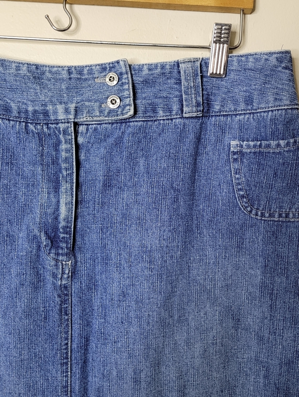Vintage Sag Harbor Jean Skirt Size 14 - Picture 3 of 6